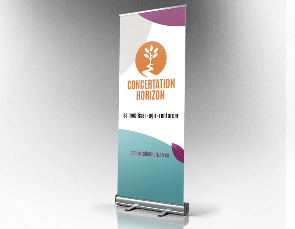 Concertation Horizon, bannière déroulante